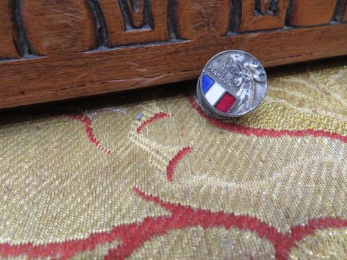 Ancienne broche badge emaillé - ancienne,