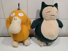 Lot 2 Peluches Vintage Pokémon Ronflex Et Psykokwak 2000 22/25cm