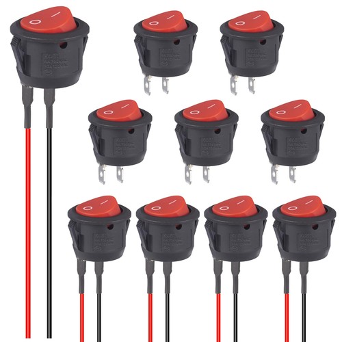Rond interrupteur 12v 5pcs - interrupteur,
