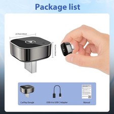 Adaptateur Sans Fil CarPlay Android Auto 2 En 1 USB Plug & Play WiFi 5GHz