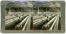 Stereo, Spinning cotton yarn in the great textile Mills Lawrence, Mass Vintage s