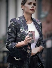 Zara Brodé Jacquard Frock