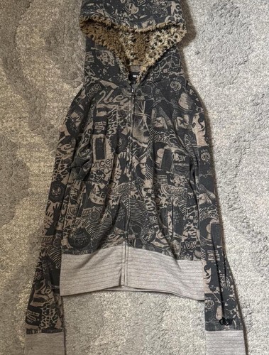 Obey graphic print full zip - full,