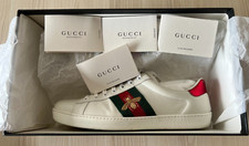 BASKET SNEAKERS Chaussure shoes GUCCI ACE Abeille 429446 9 90R Taille 43 Size 9