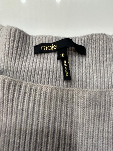 Maje galade cape coat grey - grey, one