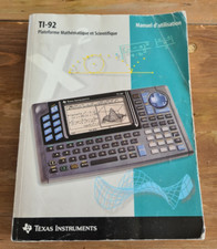 FR Manuel Guide utilisateur mode d'emploi Calculatrice Texas Instruments TI 92