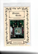 point de croix grille renne sapin Noël