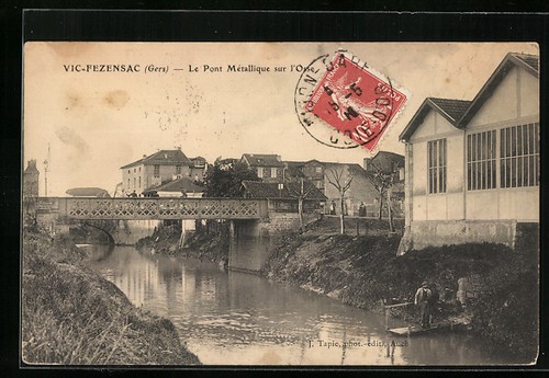 Cpa vic fezensac pont - cpa,
