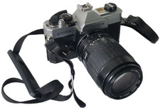 FUJICA STX-1N boitier + zoom SIGMA 70/210 mm, appareil photo argentique ancien