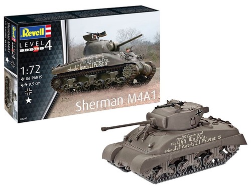 Revell sherman m4a1 échelle - m4a1,