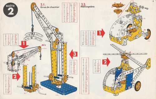 Meccano notice boîte grue - meccano,