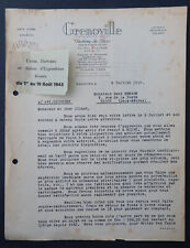 Facture ASNIERES 1945