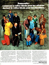 publicité Advertising 0523  1979  Samsonite  bagages valises vacances & affaires