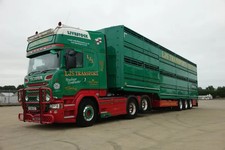 TEKNO 86507 SCANIA R TOPLINE TRACTEUR 6X2 + SEMI-REMORQUE BATAILLERE LJS (UK)