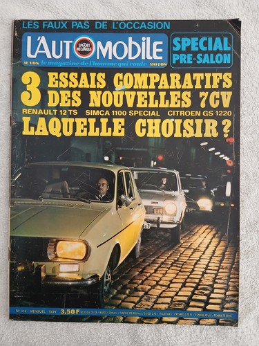Automobile 316 9 1972 - n°316, 9/1972