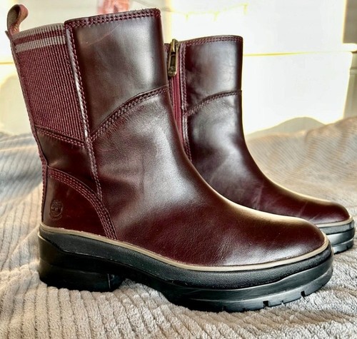 Bottines couleur bordeaux - couleur,