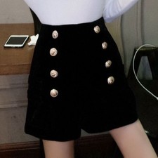 Femme Velours Short Punk Rock