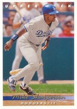 #316 LOS ANGELES DODGERS # MIKE SHARPERSON # CARD BASEBALL UPPER DECK 1993