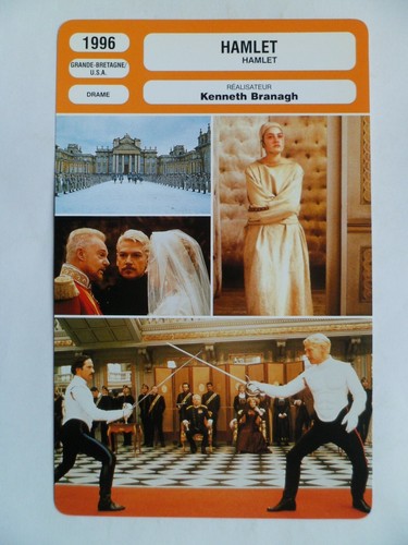 Carte fiche cinema 1996 hamlet - cinema,