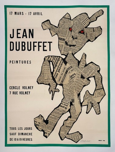Jean dubuffet affiche - dubuffet,
