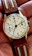 MONTRE WATCH BREITLING PREMIER 789 CHRONOGRAPHE OR ROSE 18K 1940 32MMM VINTAGE