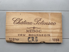 Ancienne estampe caisse vin en