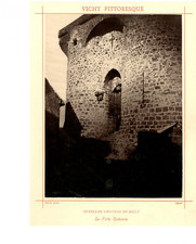 Max Phot. France, Ruines du Château de Billy, La Porte Restaurée  Vintage albume