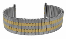 Minott Bracelet Montre Bracelet Élastique 18-20mm Inox Argent Couleur or Jaune