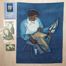 Grande tapisserie Louis Toffoli, carte signée livre dédicacé, document sur musée