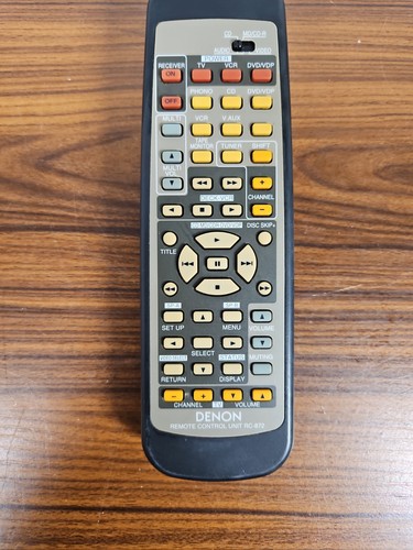 Denon 872 remote control - rc-872,