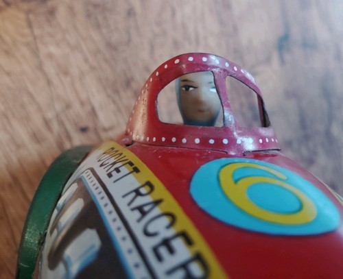 Vintage tin rocket - vintage, racer