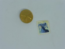 Vintage Crossed Rifles B Company US Army Infantry Screw Back Military Medal Pin