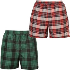 Slazenger Carreaux Short/Bermuda Shorts Court Pantalon Taille S M L XL Rouge