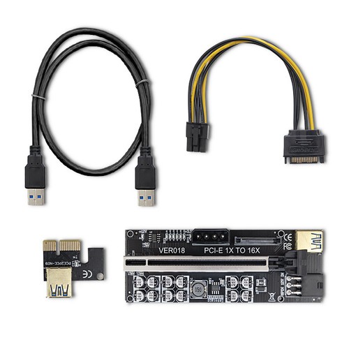 Riser qoltec pci 16x - 1x, |