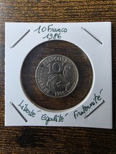 France - 1986 - Pièce 10 francs Jimenez, Monnaie Marianne martiale & coq gaulois