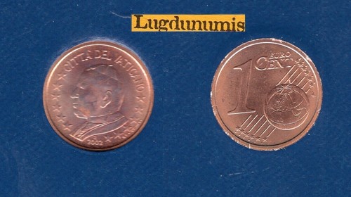 Vatican 2002 centime euro - 1, d'euro