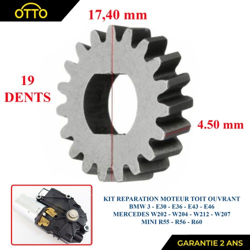 Engrenage moteur toit - moteur, ouvrant