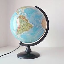 Globe Terrestre lumineux lampe