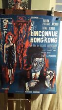 AFFICHE CINEMA DALIDA INCONNUE DE HONG-KONG RARE 1963