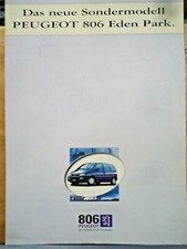 Peugeot 806 EDEN PARK brochure