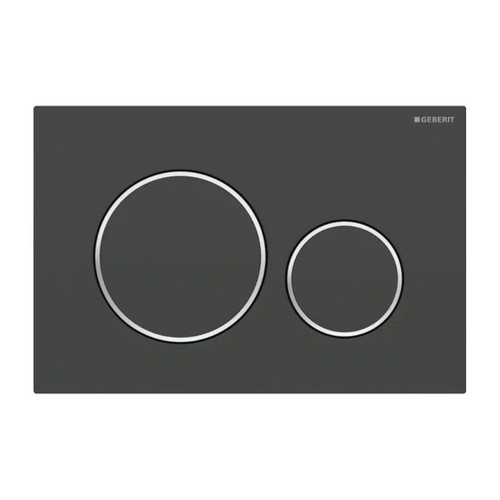 Plaque geberit sigma20 noir - plaque,