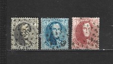 5513-  BELGIQUE  N° 14B A 16B OBLITERES  cote: 36.00 €