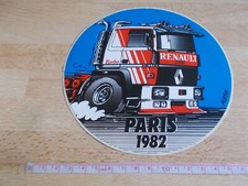 Autocollant CAMION RENAULT R360 TURBO - PARIS 1982