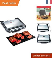 Appareil à Griller Tefal Inicio, Polyvalent et Compact avec Rangement Vertical