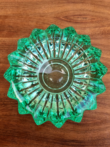 Cendrier verre moulé - cendrier,