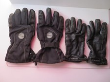 2 Paires de GANTS 1 en CUIR BERING. et 1 en NYLON PRIMALOFT pour pluie Taille 12