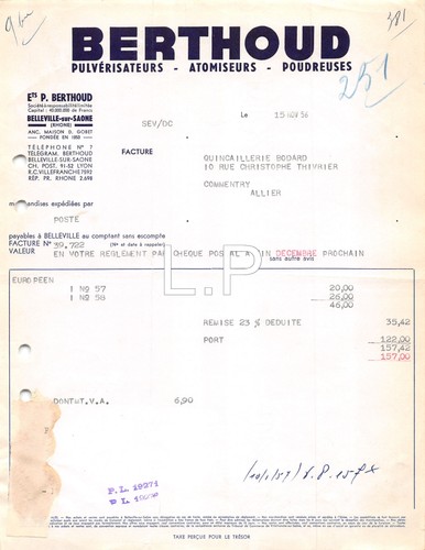 1956 berthoud belleville - berthoud,