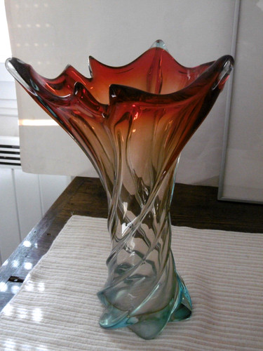 Vase murano torsadé - vase,
