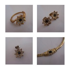 Parure femme collier boucles