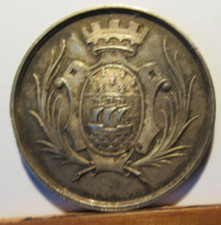 1821 NANTES CAISSE D' EPARGNE N° 2 MEDAILLE FRANCAISE ARGENT 29 mm 10 g environ